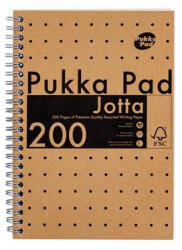 Pukka Pad Spirálfüzet, A5, vonalas, 100 lap, PUKKA PAD Jotta Kraft (PUP9567) (9567-KRA)