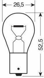 NARVA P21W 24V BA15s Izzó