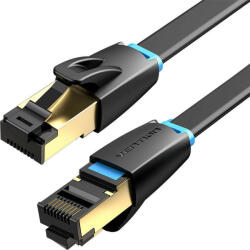 Vention Flat Network Cable CAT8 U/FTP Vention IKCBG RJ45 Ethernet 40Gpbs 1.5m (Black) (IKCBG) - mi-one