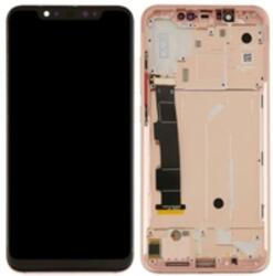 Xiaomi 560510001033 Gyári Xiaomi Mi 8 Rózsaszín LCD kijelző érintővel kerettel előlap (560510001033)