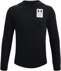 Under Armour Gyerek sportos cipzár nélküli pulcsi Under Armour RIVAL TERRY HOODIE K fekete 1370206-001 - YS