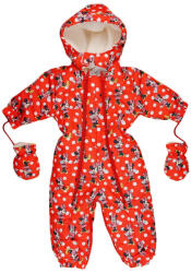  Disney Minnie baba kapucnis overall kesztyűvel 56-62 piros - babyshopkaposvar