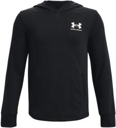 Under Armour Gyerek sportos cipzár nélküli pulcsi Under Armour RIVAL TERRY HOODIE K fekete 1377251-001 - YL