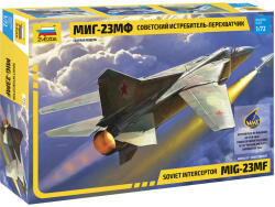 Zvezda MIG-23 MF Soviet Interceptor 1: 72 makett repülő (7225) (7225)