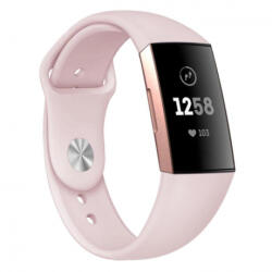 BSTRAP Silicone (Small) szíj Fitbit Charge 3 / 4, apricot (SFI007C06)