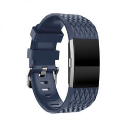 BSTRAP Silicone Diamond (Large) szíj Fitbit Charge 2, dark blue (SFI002C04)