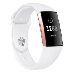 BSTRAP Silicone (Large) szíj Fitbit Charge 3 / 4, white (SFI007C08)