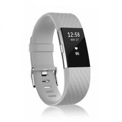 BSTRAP Silicone Diamond (Large) szíj Fitbit Charge 2, gray (SFI002C07)
