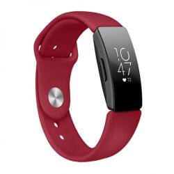 BSTRAP Silicone (Large) szíj Fitbit Inspire, red Vine (SFI009C11)