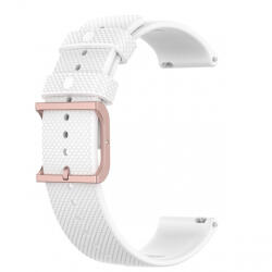BSTRAP Silicone Rain szíj Samsung Galaxy Watch Active 2 40/44mm, white (SSG014C0201)
