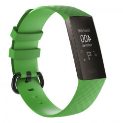 BSTRAP Silicone Diamond (Small) szíj Fitbit Charge 3 / 4, green (SFI008C05)