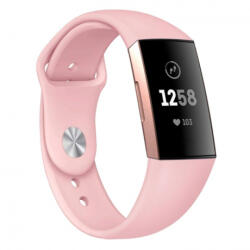 BSTRAP Silicone (Large) szíj Fitbit Charge 3 / 4, sand pink (SFI007C11)