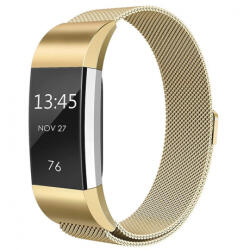 BSTRAP Milanese (Large) szíj Fitbit Charge 2, gold (SFI001C02)