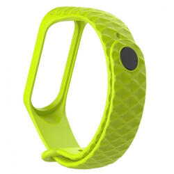 BSTRAP Silicone Diamond szíj Xiaomi Mi Band 3/4, fruit green (SXI007C04)