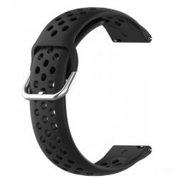 BSTRAP Silicone Dots szíj Xiaomi Amazfit Stratos 2/2S/3, black (SSG013C0904)