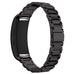 BSTRAP Stainless Steel szíj Samsung Gear Fit 2, black (SSG011C01)