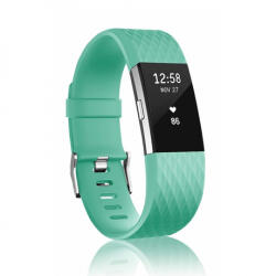 BSTRAP Silicone Diamond (Large) szíj Fitbit Charge 2, teal (SFI002C14)