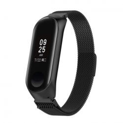 BSTRAP Milanese (Large) szíj Xiaomi Mi Band 3/4, black (SXI005C01)