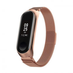 BSTRAP Milanese (Large) szíj Xiaomi Mi Band 3/4, rose gold (SXI005C06)
