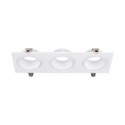 V-TAC Led 3 x GU10 Spot Keret Négyzet Alakú Fehér - 10299 (10299)