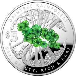  Szép, gazdag és ritka: Daintree esőerdő - 1 Oz - ezüst gyűjtői érme