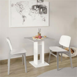 FMD betonszürke és fehér étkezőasztal 70 cm (428691) - balena