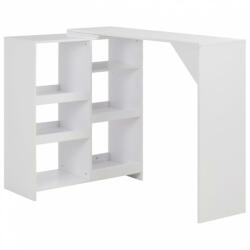 vidaXL fehér bárasztal mozgatható polccal 138 x 39 x 110 cm (280222) - balena