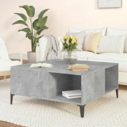 vidaXL betonszürke szerelt fa dohányzóasztal 80x80x36, 5 cm (821104) - balena
