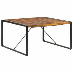 vidaXL paliszander felületű tömör fa étkezőasztal 140 x 140 x 75 cm (321574) - balena
