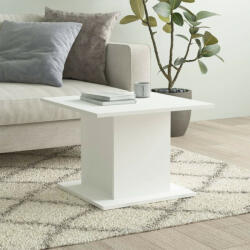vidaXL fehér forgácslap dohányzóasztal 55, 5 x 55, 5 x 40 cm (810316)