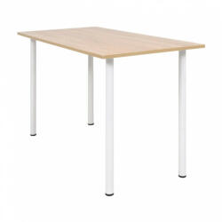 vidaXL tölgyfa/fehér színű étkezőasztal 120 x 60 x 73 cm (245728) - balena