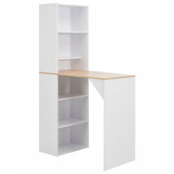 vidaXL fehér bárasztal szekrénnyel 115 x 59 x 200 cm (280230) - balena