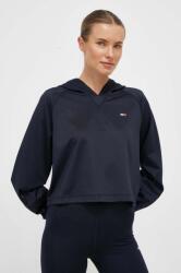 Tommy Hilfiger felső sötétkék, női, sima, kapucnis - sötétkék S - answear - 48 990 Ft
