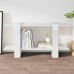 vidaXL fehér magasfényű szerelt fa könyvszekrény 100 x 30 x 51 cm (811562) - balena