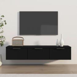 vidaXL fekete szerelt fa faliszekrény 102 x 30 x 20 cm (811404) - balena