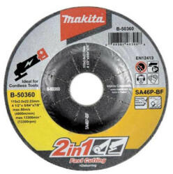 Makita 115 mm B-50360 Disc de taiere