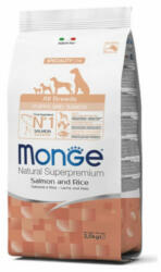 Gemon Monge All Breeds Puppy & Junior Salmon and Rice 2, 5kg kutyatáp