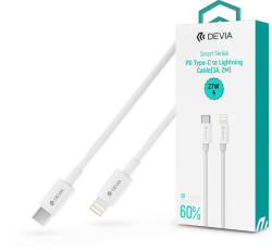 DEVIA Smart Series 27W PD USB Type-C/Lightning adat- és töltőkábel 2m - fehér - nextelshop