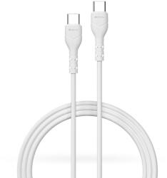 DEVIA Kintone Series 15W Type-C/Type-C adat- és töltőkábel 1m - fehér - ECO