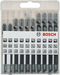 Bosch Dekopírfűrészlap készlet 10 részes T befogás fára (2607010629) - emaki