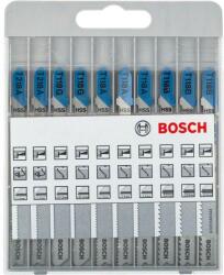 Bosch Dekopírfűrészlap készlet 10 részes T befogás fémre (2607010631) - emaki