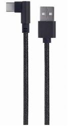 Gembird Cablu alimentare si date Gembird, USB 2.0 (T) la USB 2.0 Type-C (T), 0.2m, Negru, CC-USB2-AMCML-0.2M (CC-USB2-AMCML-0.2M)