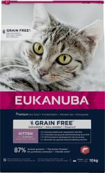 EUKANUBA Grain Free Kitten 10 kg Sac hrana uscata pisoi, cu somon