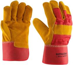 ROCK SAFETY Manusi din piele spalt de bovina, captusite, marime: 10.5, Galben / Rosu, Buffalo-R, Rock Safety BUFFALO(W)-R