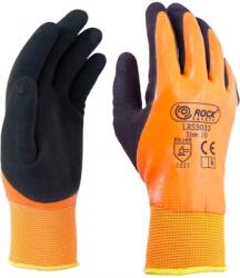 ROCK SAFETY Manusi de asamblare din poliester cu palma imersata in latex, marime: 11, Portocaliu, Rock Safety LRS3033 LRS3033/11