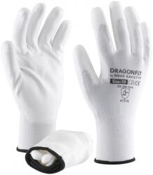 ROCK SAFETY Manusi de asamblare din poliester cu palma imersata in PU, marime: L, Alb, Rock Safety Dragonfly-V DRAGONFLY-V/08/L