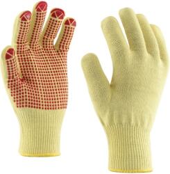 ROCK SAFETY Manusi tricotate Kevlar, dintr-un fir, punctate, marime: 09, Galben, Rock Safety Mammoth-1T-Dot MAMMOTH-1T-DOT/09