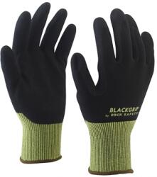 ROCK SAFETY Manusi de asamblare din nailon/spandex cu palma imersata in spuma de nitril, marime: 07, Negru, Rock Safety Blackgrip BLACKGRIP/07