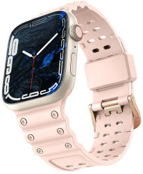Hurtel Szíj Háromszoros védőszíj Apple Watch SE-hez, 8, 7, 6, 5, 4, 3, 2, 1 (41, 40, 38 mm) karkötő karkötő rózsaszín