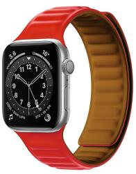 Hurtel Mágneses szíjas óraszíj 6/5/4/3/2 / SE (44mm / 42mm) Mágnespántos karkötő karkötő piros